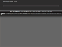 Tablet Screenshot of novafinance.com
